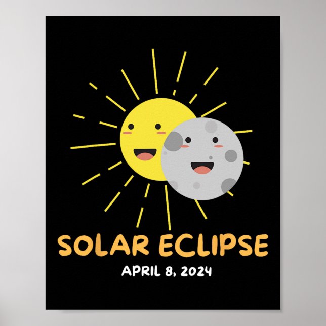 Poster Solar Eclipse 2024 Solar Eclipse Kids Toddler Boys (Frente)
