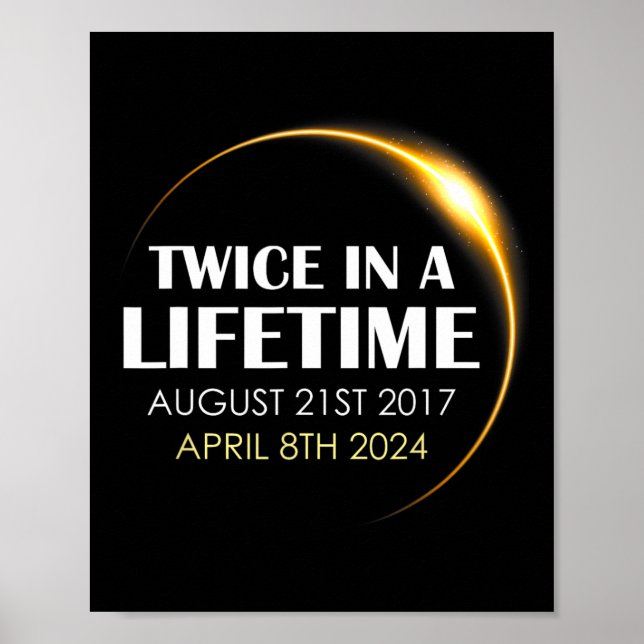 Poster Solar Eclipse Divertido Duas Vezes Na Vida Solar 2 (Frente)