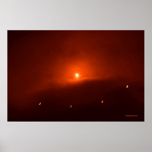 Poster Solar Eclipse over Somerset, 2015