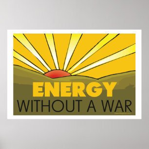 Pôster Solar Energy Without a War Environment Wall