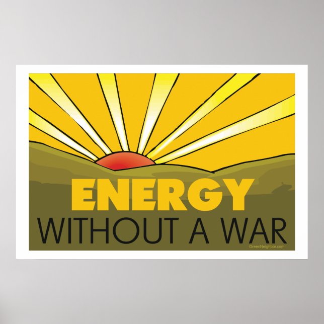 Pôster Solar Energy Without a War Environment Wall (Frente)