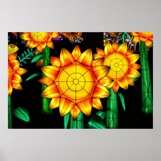 Poster Solar Flare Sunflowers  (Frente)