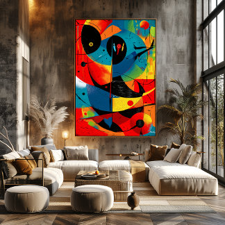 Poster Solar Geometry II – Mid-Century Abstract Construct