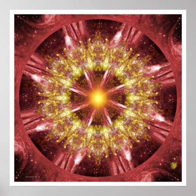 Pôster Solar Mandala 12 (Frente)