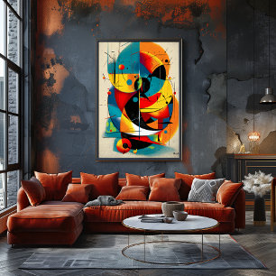 Poster Solar Refrain – Arte de Parede com Fluxo Bauhaus d