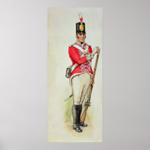 Pôster Soldado britânico em épocas de Napoleão