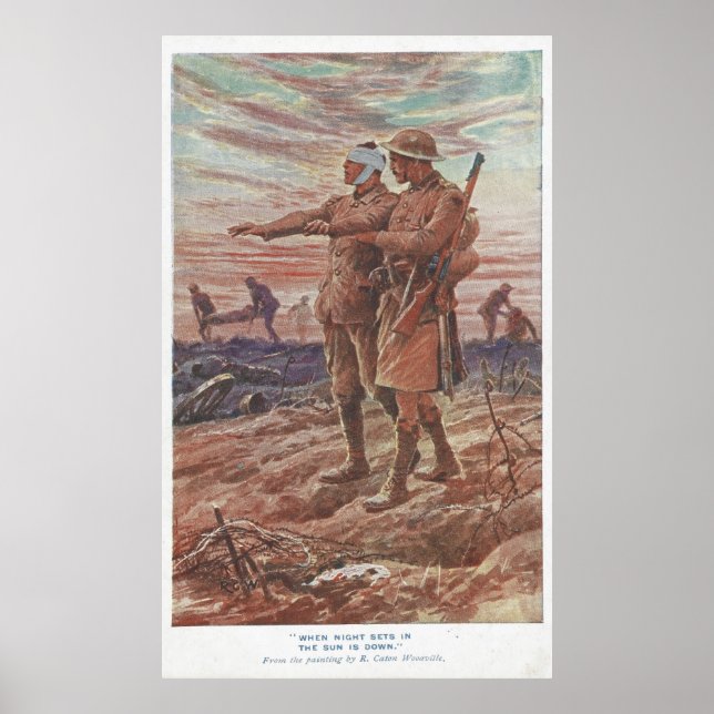 Poster Soldado Cego Líder da Amizade à Guerra do Batefiel (Frente)