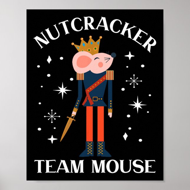 Poster Soldado da dança de Natal do Time Mouse Nutcracker (Frente)