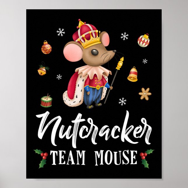 Poster Soldado da dança de Natal do Time Mouse Nutcracker (Frente)