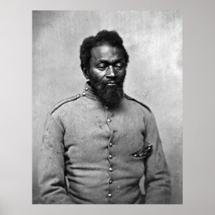 Pôster Soldado da guerra civil do afro-americano, 1861