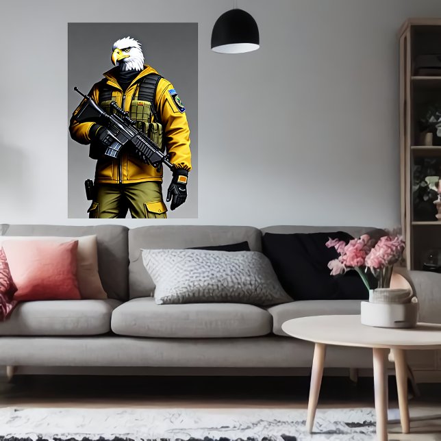 Poster Soldado de águia antropomórfico | Arte AI (Criador carregado)