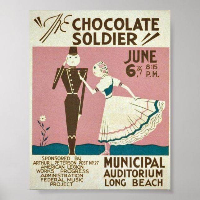 Poster Soldado de Chocolate (Frente)