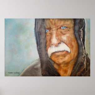 Poster Soldado de veterano desabrigado de Vietnam da