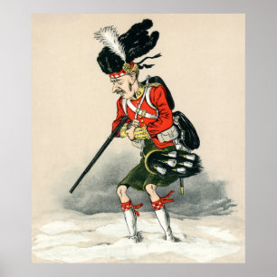 Poster Soldado do escocês de Gordon