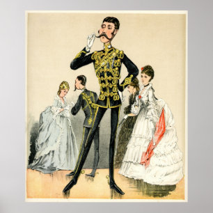 Poster Soldado do Victorian dos 10ns Hussars reais