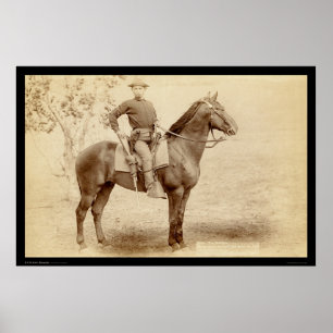 Poster Soldado e Cavalo no Campo Cheyenne SD 1890