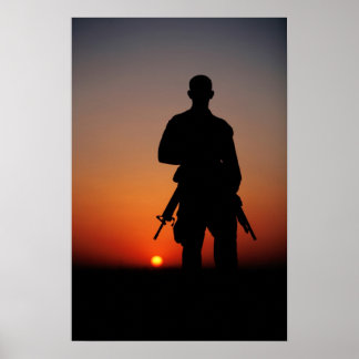 Poster Soldado no Sunset