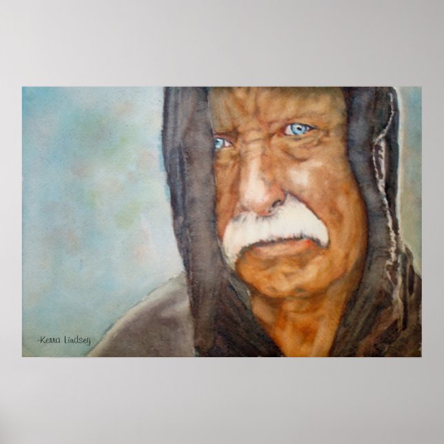 Poster Soldado Veterano Vietnã sem abrigo (Frente)