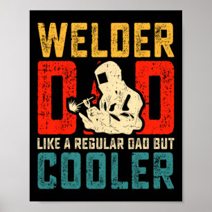 Poster Soldador Dia de os pais Legal Soldadura Papa Vovô