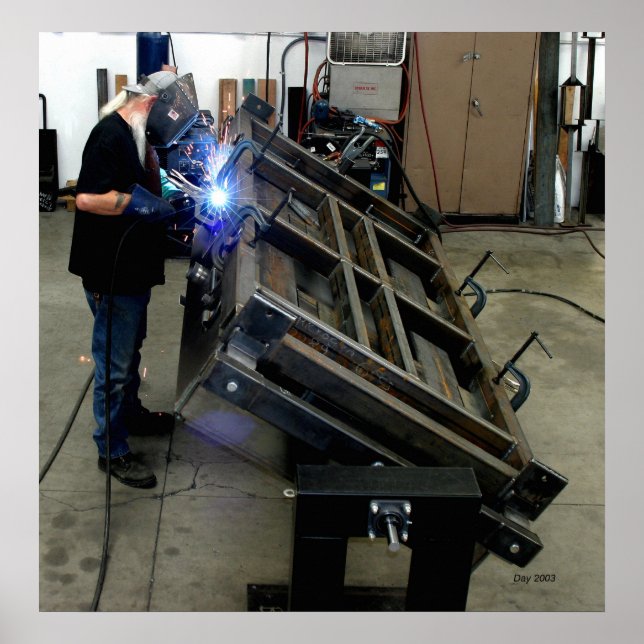 Poster Soldador, Hess Microgen (Frente)