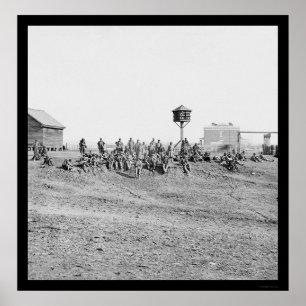 Poster Soldados 1865 do afro-americano