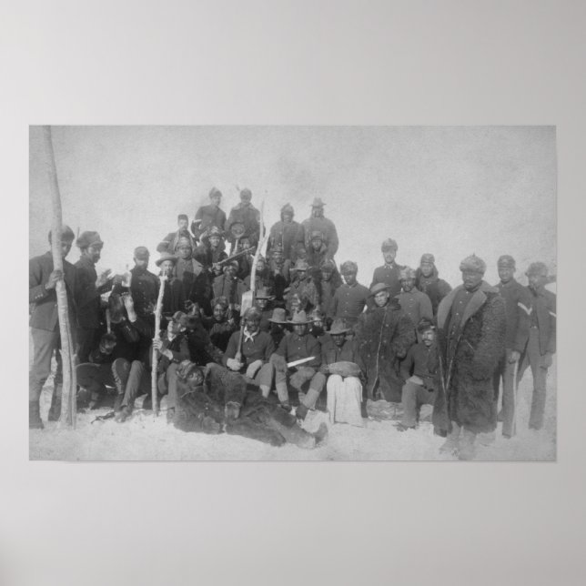 Poster "Soldados Buffalo" Pretos da Infantaria 25 (Frente)