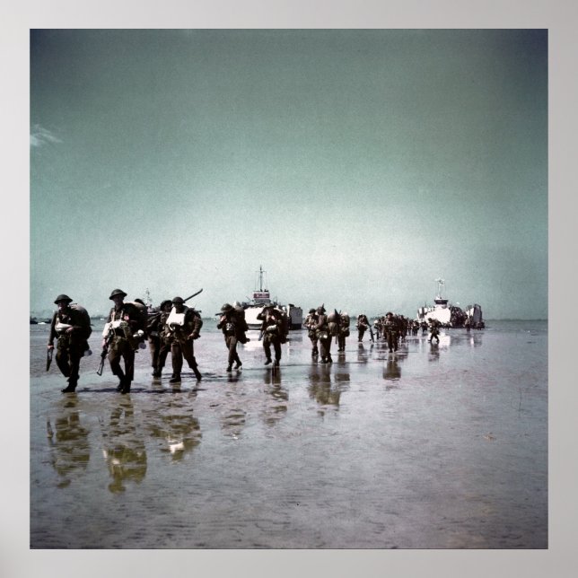 Pôster Soldados canadenses (Frente)