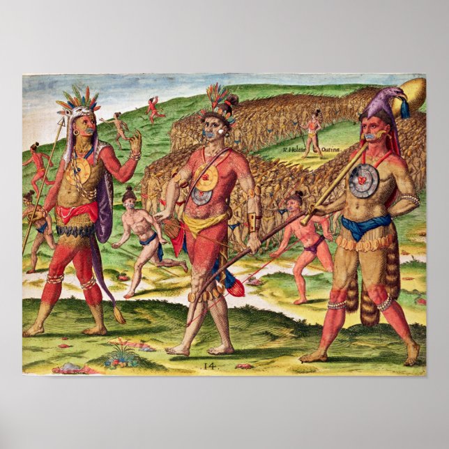 Poster Soldados de Outina Marching para cortar (Frente)