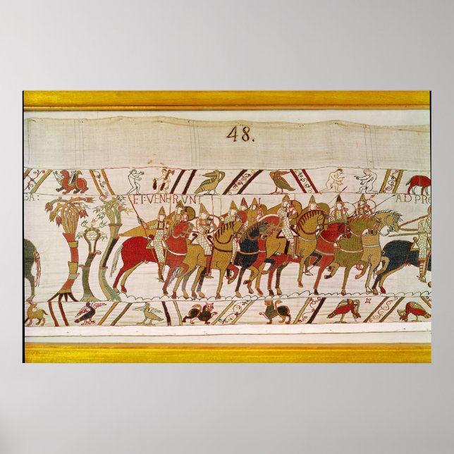 Pôster Soldados deixando Hastings para lutar com (Frente)