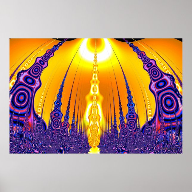 Poster "Soldados no templo secreto" (Frente)