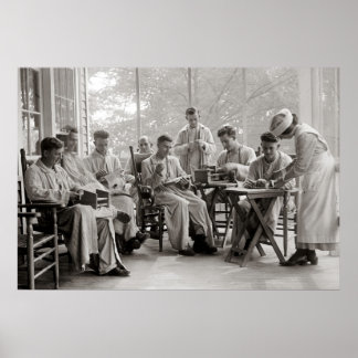 Pôster Soldados WWI em Walter Reed