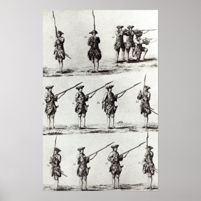Poster Soldiers with bayonets (Frente)