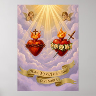 Poster Solenidade do Sagrado Coração de Jesus Católico