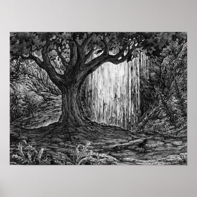 Poster Solidão na Floresta Profunda (Frente)