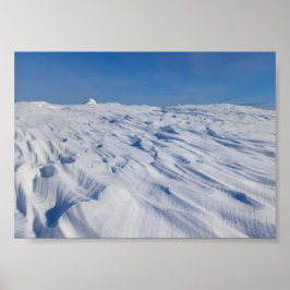 Poster Solidão Nórdica Dunas de Neve de Inverno