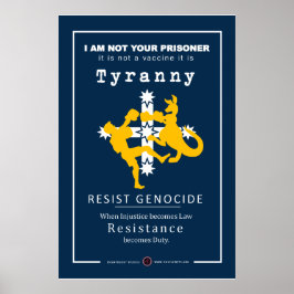 Poster Solidariedade à Austrália - Resistência à Tirania