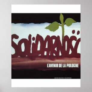 Pôster Solidariedade. O futuro do Polônia_Propaganda post