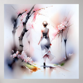 Poster Solitário Andando