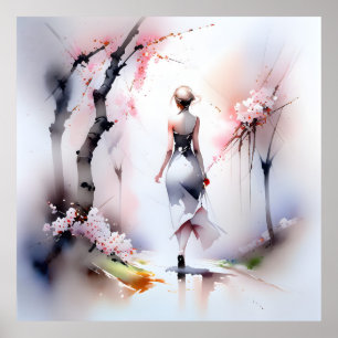 Poster Solitário Andando