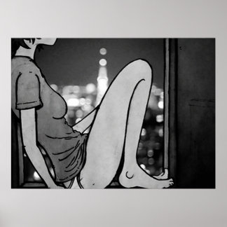 Poster Solitário Pensamentos