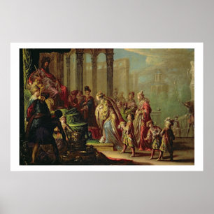 Pôster Solomon e a rainha de Sheba, ou Esther antes de A