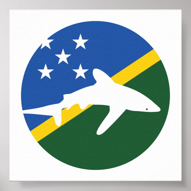 Poster Solomon Island Shark Solomon Islander (Frente)