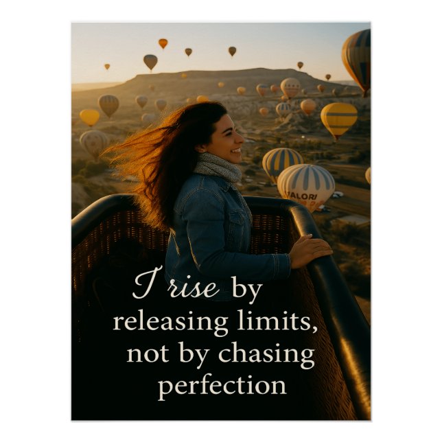 Pôster  Solos Flight:Solo Woman Balloon Ride Wall Art (Frente)