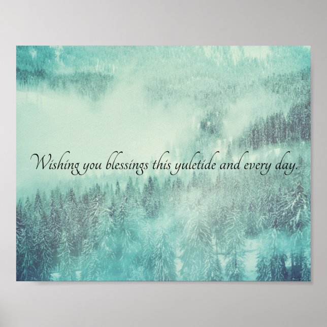 Poster Solstício de inverno na Floresta Verde de Natal (Frente)