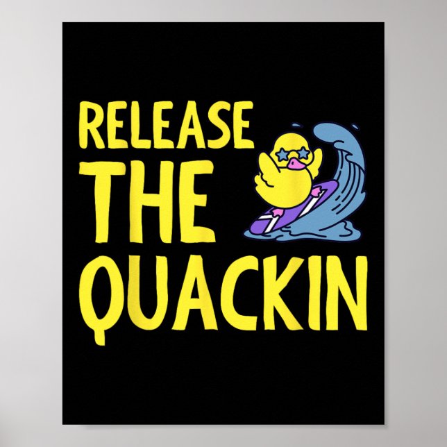 Poster Solte O Quackin Gym Bodybuilding. (Frente)