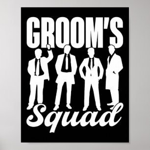 Poster Solteiro do Grupo de Esquadrão do Groom