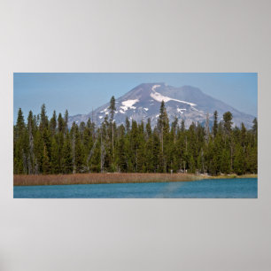 Poster Solteiro do Mt de pouco lago lava, Oregon