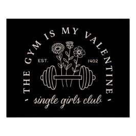 Pôster Solteiro engraçada Namorados no dia de ginástica m