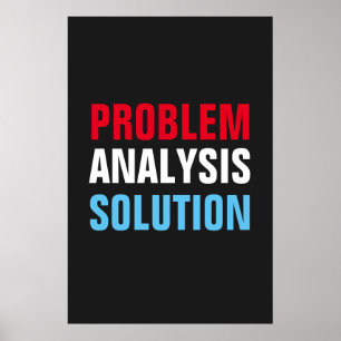 Poster Solução de análise de problemas Inspiração motivac