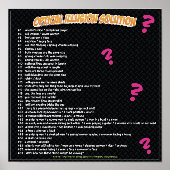 POSTER SOLUÇÃO DE ILUSÃO ÓPTICA (Frente)